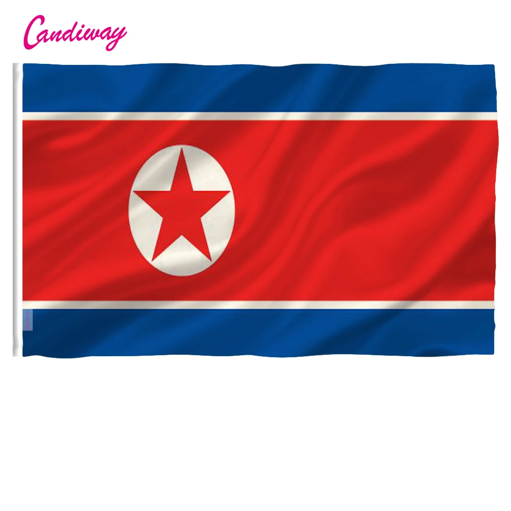 Флаг страны Северной Кореи 3x5 футов Международный баннер Офис/активность/парад/Фестиваль/украшение дома новая мода