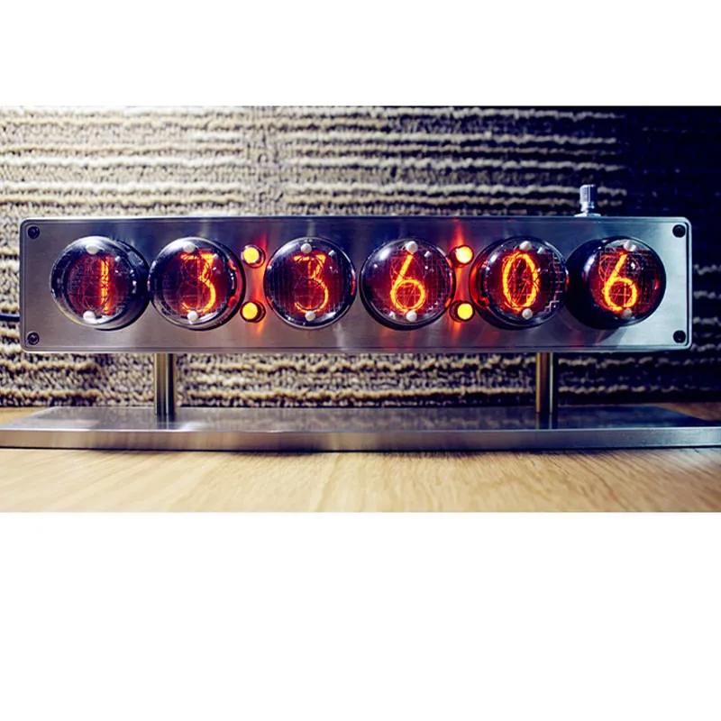 

Aluminum alloy case in4 glow tube, clock associated with qs30 in14 NIXIE, built-in anti-poisoning program