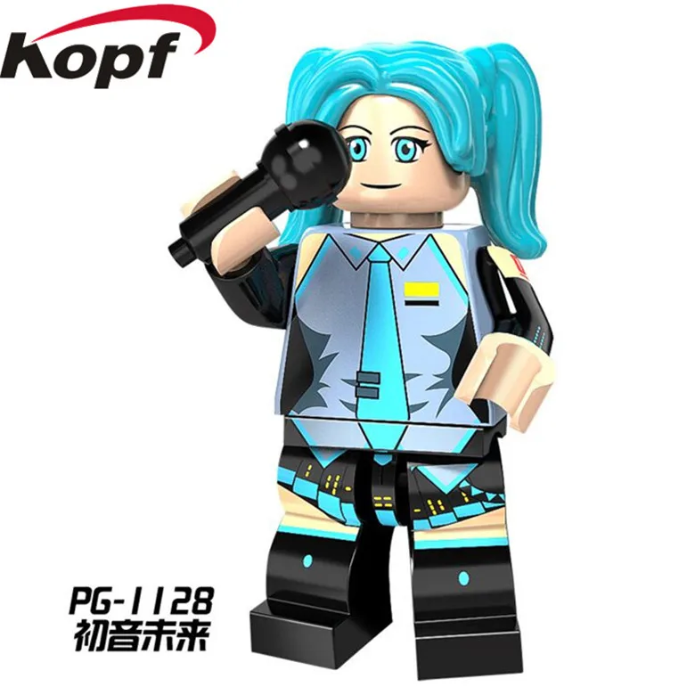 

PG1128 Super Heroes Hatsune Miku Figure Set Catoon Cute Alien Bricks Building Blocks Christmas Best Action Toys Action Children