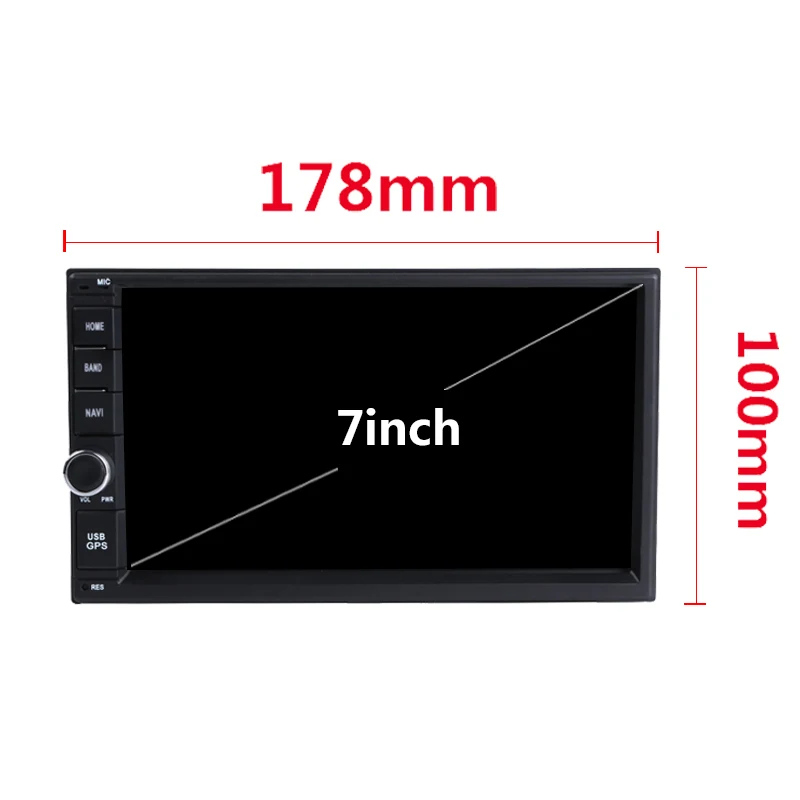 Sale 7 Inch Android 9.0/9 Auto Radio 2 Din  Car Player Multimedia Universal GPS Navigation Video Wifi BT Stereos 3