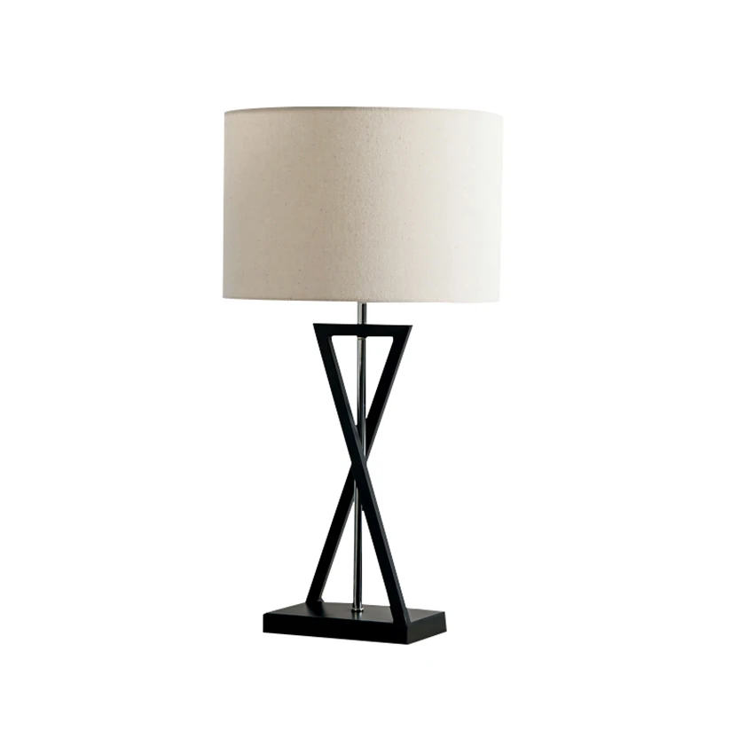 

Modern Desk Lamp Bedroom Bedside Table Lamp Foyer Decorate Lamp Hotel Room Idea Iron Art Textile Table Light Fixture E27 BL50