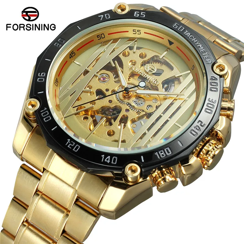 

FORSINING Mens Watches Top Brand Luxury Sport Men Watch Military Army Fashion Skeleton Automatic Mechanical Male Clock Gift 0641