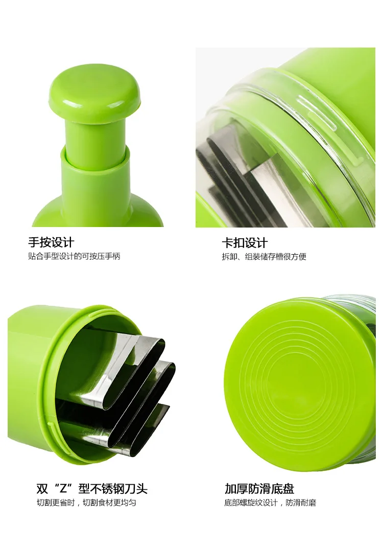 1pcs Onion Chopper Kitchen Pressing Food Chopper Cutter Slicer Peeler Dicer Vegetable Onion Garlic Mincer Kitchen Cooking Tool