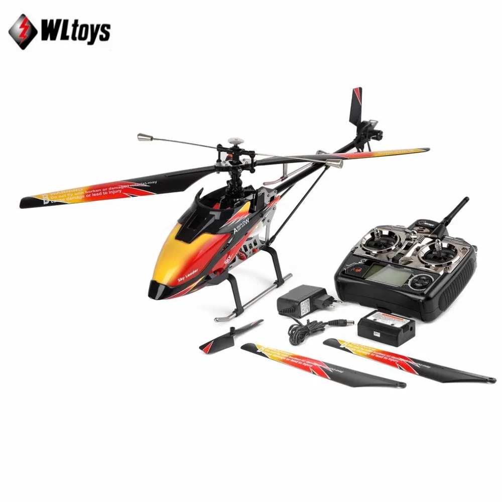 

Wltoys V913 Brushless 2.4G 4CH Single Blade Built-in Gyro Super Stable Flight High efficiency Motor RC Helicopter HOT!