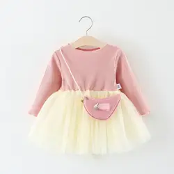 Платье для малышей, платье для девочек, vestido infantil, Корейская версия модной детской одежды, новинка 2018 года