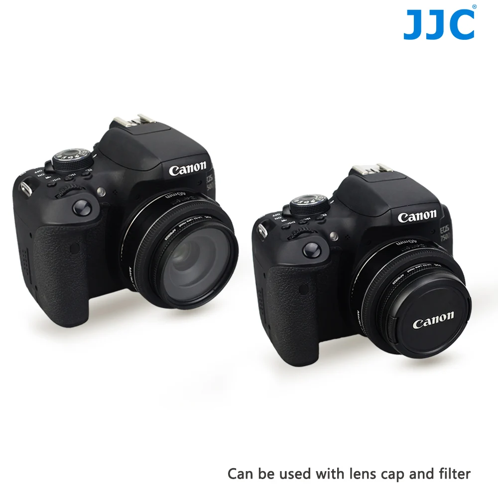 JJC LH-ES60 бленда для Canon EF-M 32 мм f/1,4 STM объектив заменяет ES-60 позволяет надевать 43 мм фильтр и крышка объектива