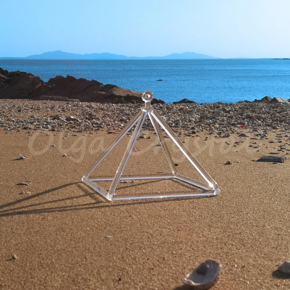 

8 Inch Quartz Crystal Singing Pyramid for Energy Healing