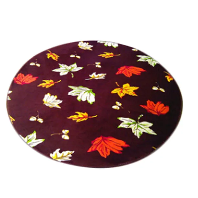 Cheap 1Pcs Custom Classic Coral Velvet Carpet Spot Sales Living Room Mats Computer Chair Round Basket Alfombras