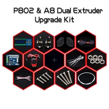 Новое Прибытие 3D Принтер Двойной Экструдер Upgrade Kit для Zonestar P802N P802M P802Q P802QS A8 Два Цветной печати Боуэн экструдер