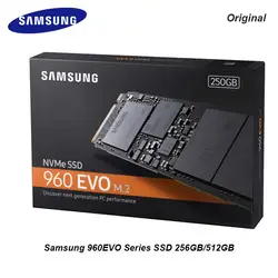 Samsung 960EVO MZ-V6E250BW MZ-V6E500BW 250 ГБ 500 ГБ 2,5 дюймов M.2 2280 Интерфейс Внутренний SSD твердотельный накопитель для ноутбуков /Desktop