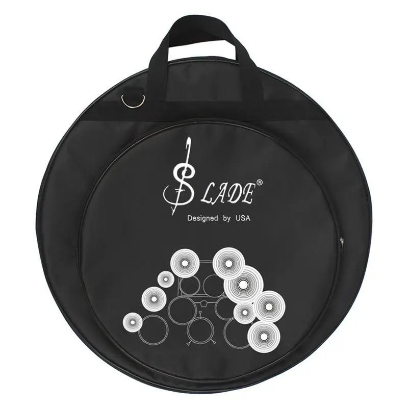 

SLADE 21-Inch Three Pockets Cymbal Bag backpack with Removable Divider Shoulder Strap Percussion Instrument