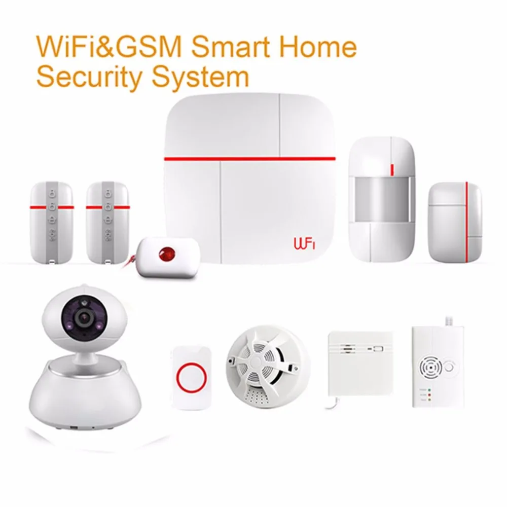

New GSM Security System Internet Wifi Alarm System APP Remote Control