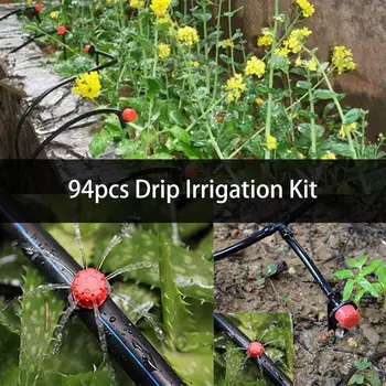 

94 PCS/Set DIY Micro Drip Irrigation System Timing Self Watering Garden Hose Watering Irrigation Drip Micro-nozzle Hose Watering