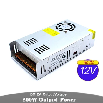 

DC Power Supply 12V 41A 500W Driver Light Transformer AC To DC12V Power Adapter For LED Strip Modules Lighting Monitor CCTV