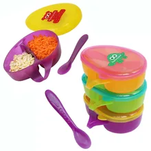 Высококачественная детская посуда столовая посуда миска с ложкой детское питание миски для кормления детей контейнер для еды для путешествий