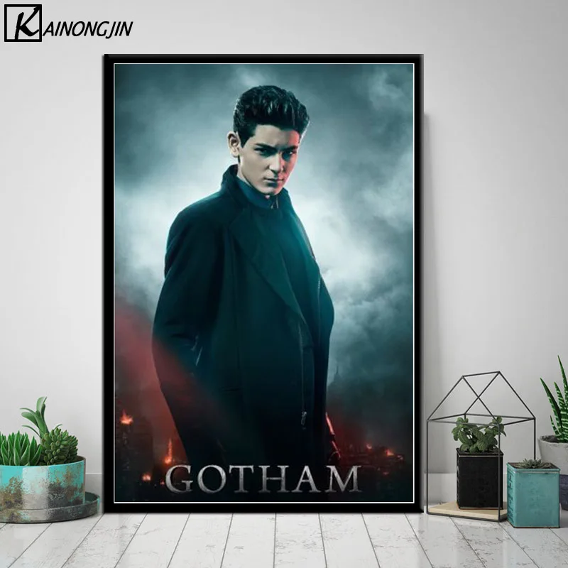 Постер Gotham сезон 5 ТВ серия Бруно Хеллер персонаж плакаты и принты Холст Живопись стены Искусство картина для комнаты домашний декор