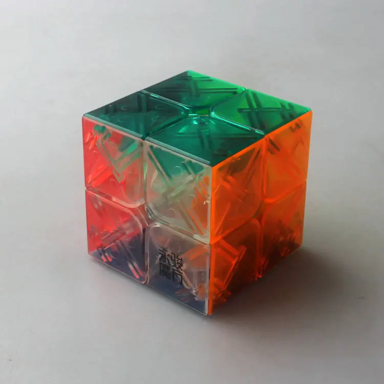 

50 Mm Transparent Magic Cube 2x2x2 Puzzle 3D Children Toys Speed Cube Learning Educational Puzzle Magico Toys Magic Cube Kid
