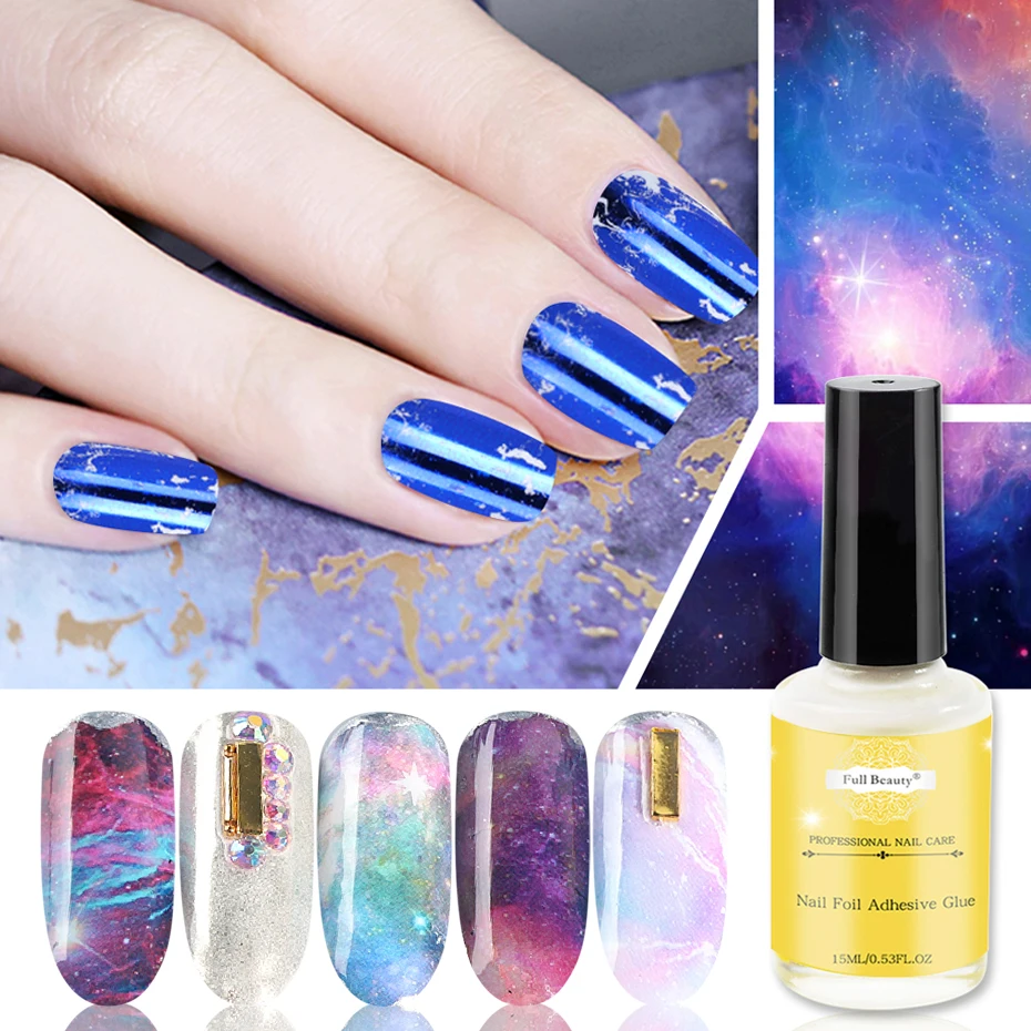15ml Nail Glue For Transfer Foils Tips Starry Paper Decal Ahesive Gel Varnish DIY Nail Art Design Foil Glue Manicure Tool LY1008 2