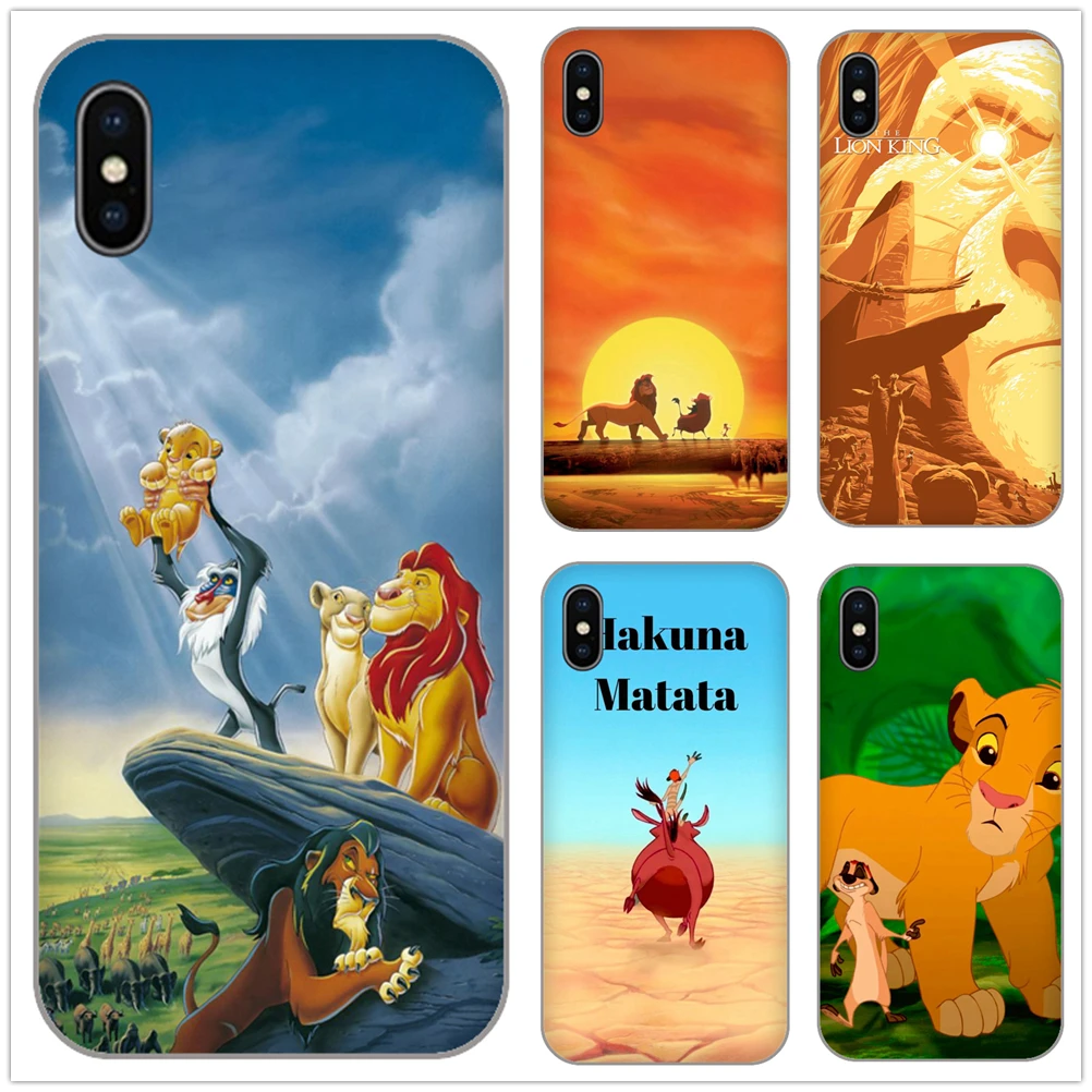 Король Лев лучшие Coque чехол для телефона iPhone4 5S 5C SE 5 Max XR XS 6 S 7 8 Plus X Мягкие TPU Shell |