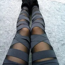 10 шт./партия,, весна-осень, женские сексуальные леггинсы в стиле панк, кружевные лоскутные черные тонкие леггинсы со шнурками