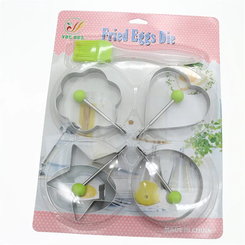New Stainless steel form for frying eggs tools omelette mould device eggpancake ring egg shaped kitchen appliances  (5)_
