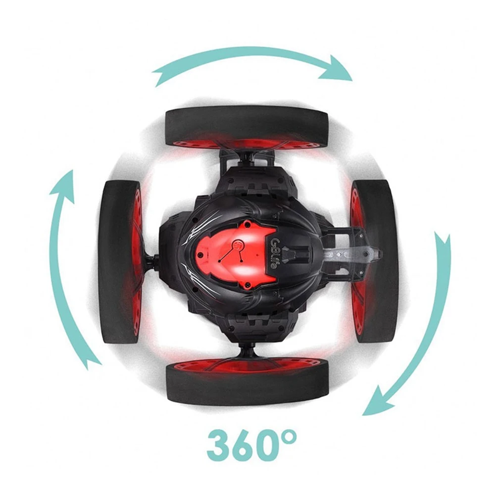 6PCS Remote Control Mini Cars Bounce Car 2.4GHz RC Car with Flexible Wheels Rotation Remote Control Robot Car Toys for Gift