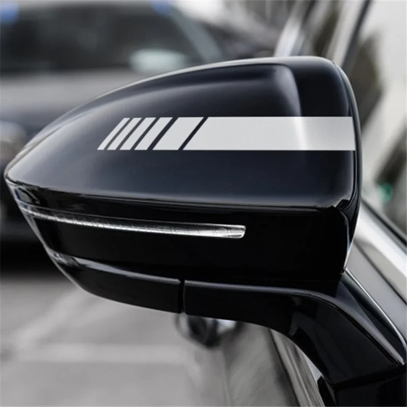 1 pair Universal Rear-view Mirror Stickers side decal for Hyundai ix35 iX45 iX25 i20 i30 Sonata Verna Solaris Elantra Accent | Автомобили