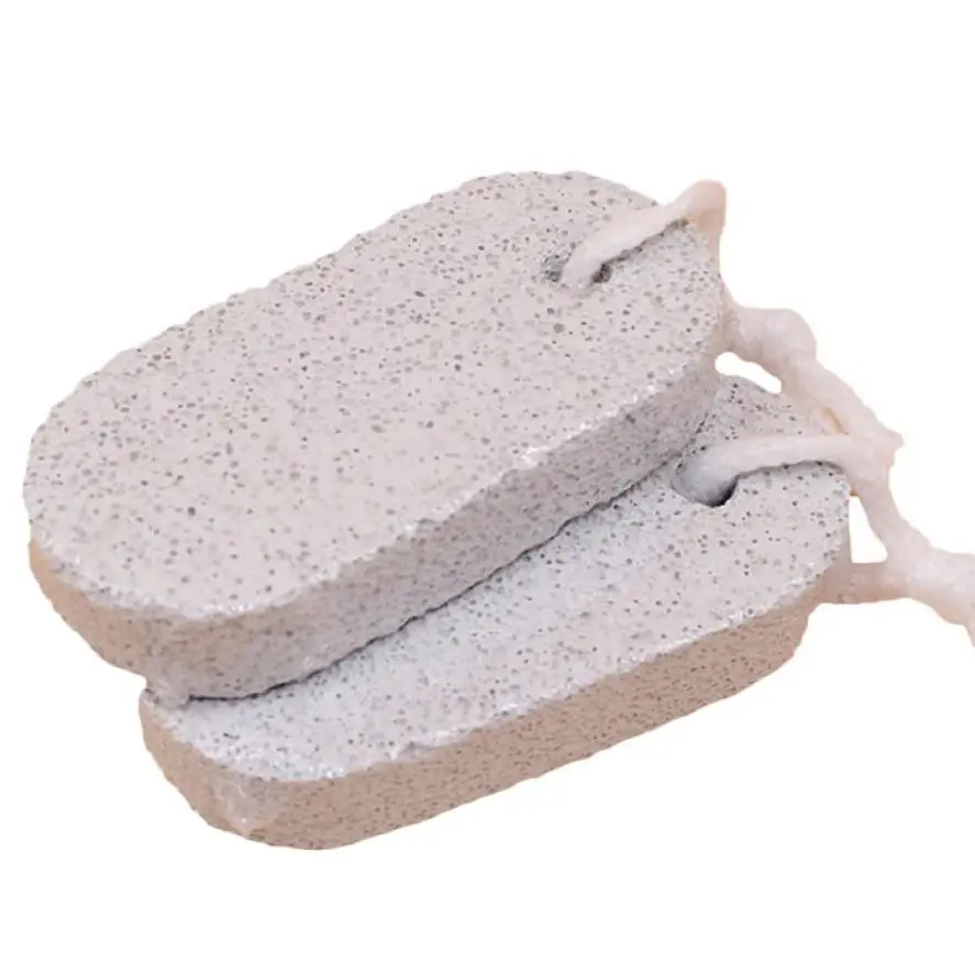 Cuidado de los pies piel dura removedor de cutícula pedicura pie baño piedra pómez Natural pie piel Scruber herramienta limpiador G0226