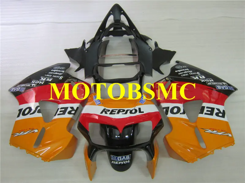 

Motorcycle Fairing kit for HONDA VFR800 98 99 00 01 VFR 800 1998 1999 2000 2001 ABS Red orange black Fairings set+Gifts HT07