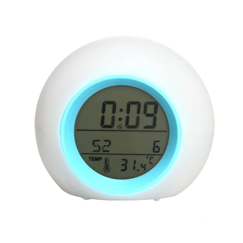 Wake Up Alarm Clock LED Light Digital Alarm Clock Sound Control