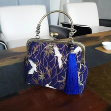 Китайские азиатские журавли стиль винтажные вечерние qipao Вышивка клатчи
