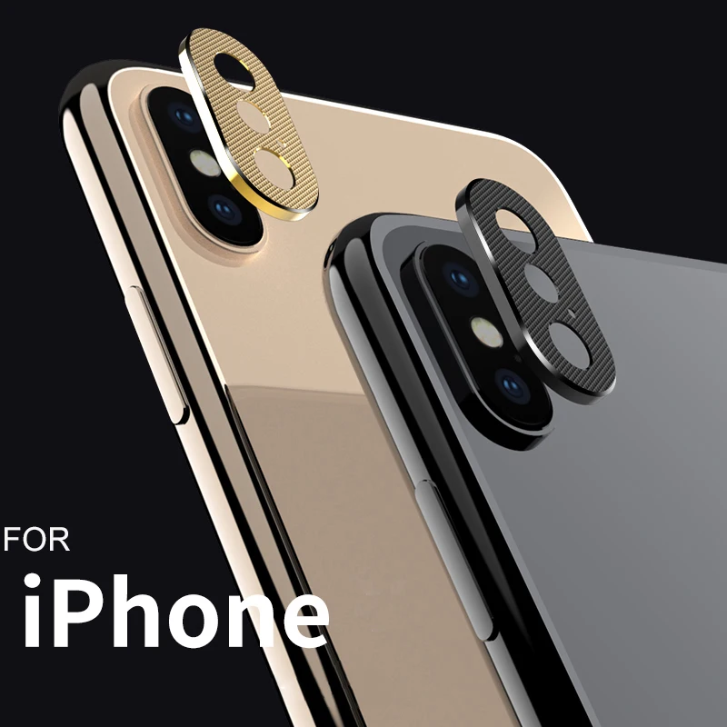 

Luxury Metal Protective Rear Camera Lens Ring Guard Circle Case Cover For iPhone XS Max XR XS X 10 6 6S 7 8 Plus Lens Protector