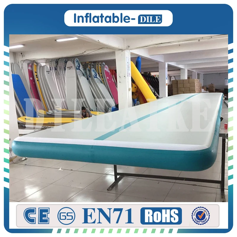 

Good Quality 6x1x0.2m Inflatable Air Track Floor Mat Tumble Track Gymnastics Air Mat With Free Electrical Pump