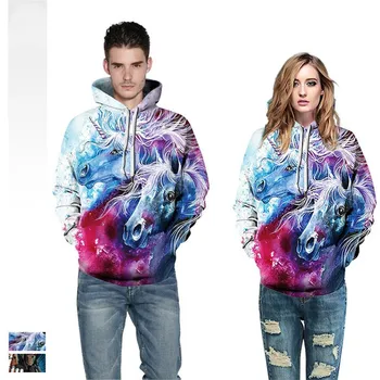 

3 Styles Wolf Fox 3D Print Hoodies Sweatshirts Men Fashion Galaxy Space Hooded Sweats Tops Hip Hop Unisex Graphic Pullover