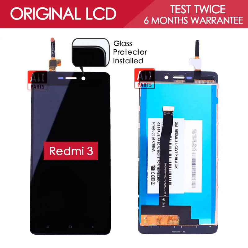 

100% Tested Original 5.0 inch Black White 1920x1080 IPS Display For XIAOMI Redmi 3 LCD With Touch Screen Digitizer Assembly
