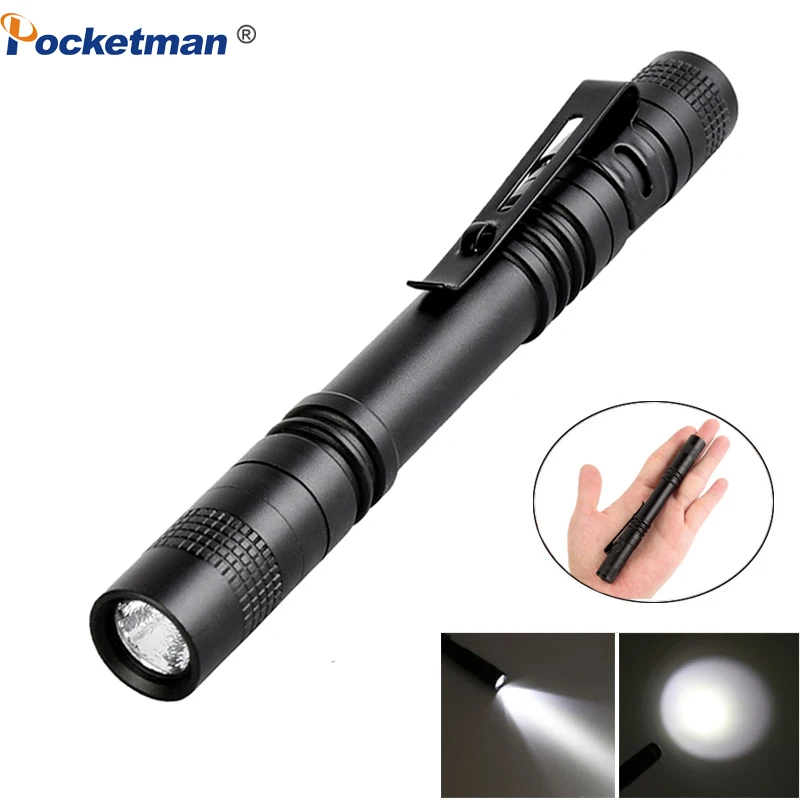 

Pen Light Mini Portable LED Flashlight 1 Switch Mode led flashlight for Camping Hiking Out