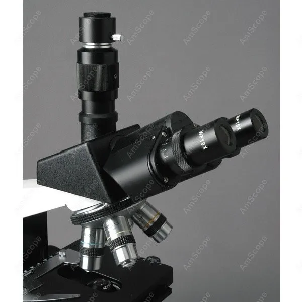 AmScope T490 시리즈 동시초점 생물학적 삼안 복합 현미경 40X-1600X
