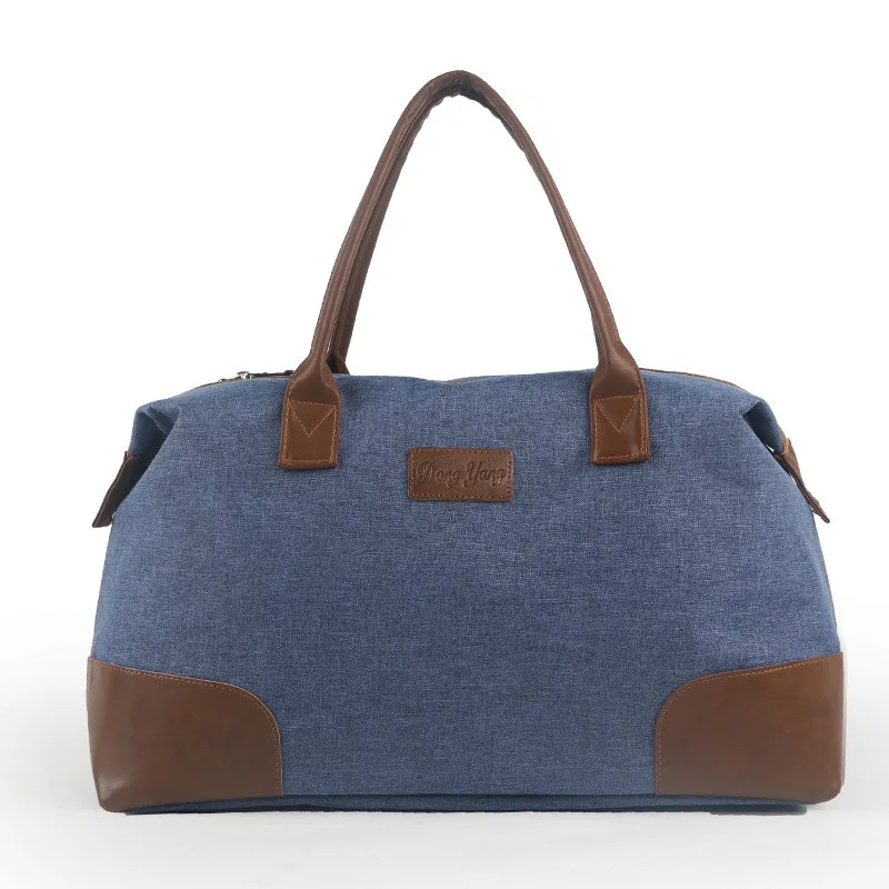 

Large Capacity Men Hand Luggage Travel Duffle Bags Canvas Travel Bags Weekend Shoulder Bags Multifunctional Overnight Duffel Bag