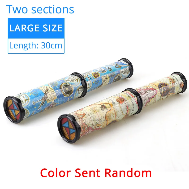 

New Brand 30 cm Kaleidoscope Colorful World Toys Kids Children Birthday Educational Kaleidoscope Toy For Children Gifts Hot Sale