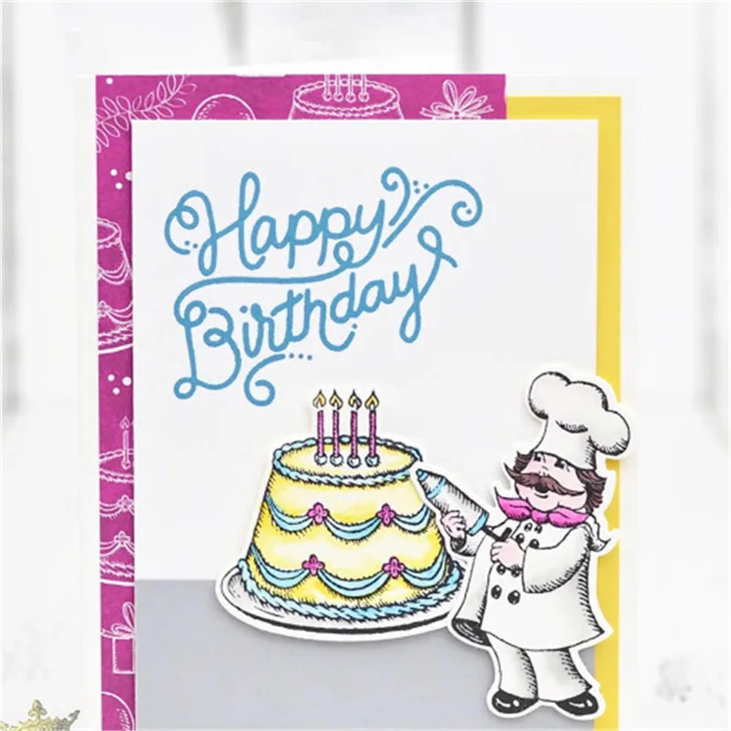 

Eastshape Happy Birthday and Special Delivery Creative Clear Stamps For Dies Scrapbooking Card Album Stamp Set 23Pcs/lot 14*14cm