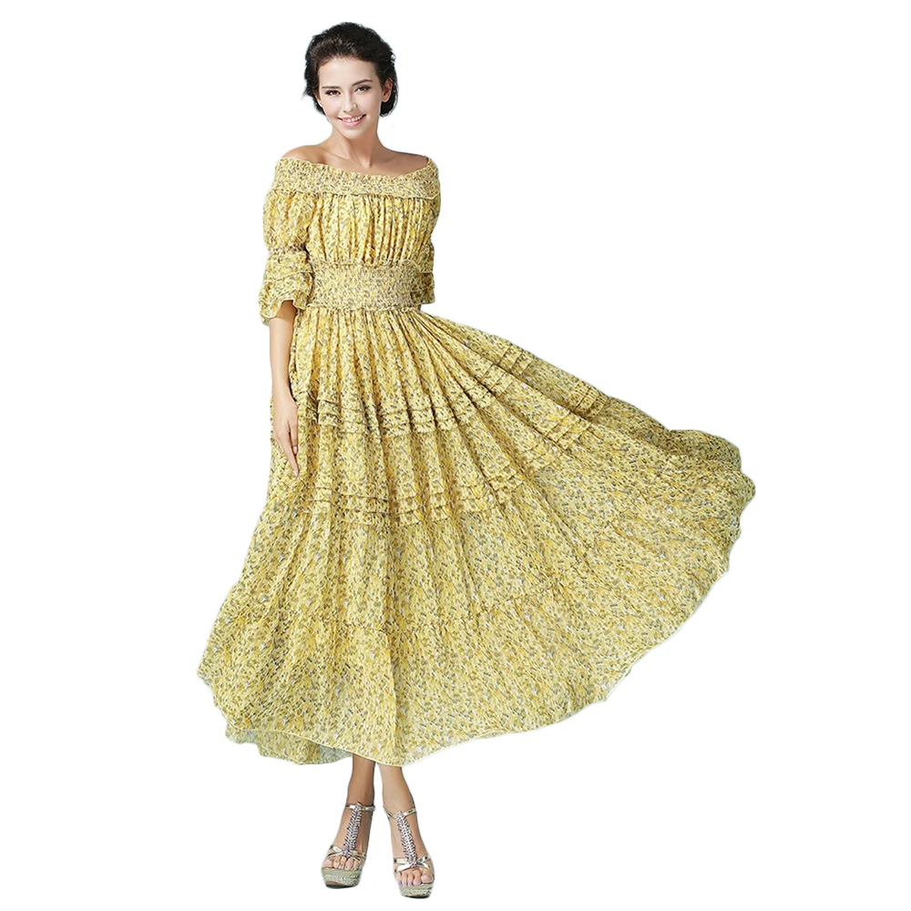 2017 shoulder boho dress high quality s yellow flare sleeve backless pinup 2017 shoulder boho dress high quality s yellow flare sleeve backless pinup