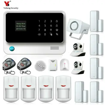 

Yobang Security WIFI GSM Alarm Systems Security Home Alarme Residencial Sem Fio IP Cameras Surveillance Kits+Gas Leakage Alarm