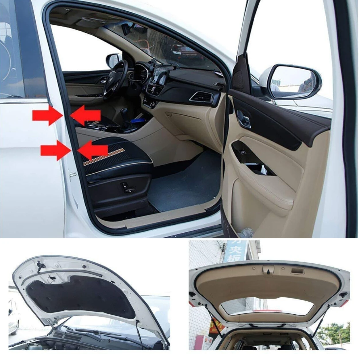 Автомобильная Звукоизоляционная уплотнительная лента типа B для Chevrolet Cruze Aveo Captiva
