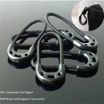 

5Pcs/Lot Anti-theft Zipper Pulls Cord Rope Ends Lock Zip Clip Buckle For Clothing Accessories