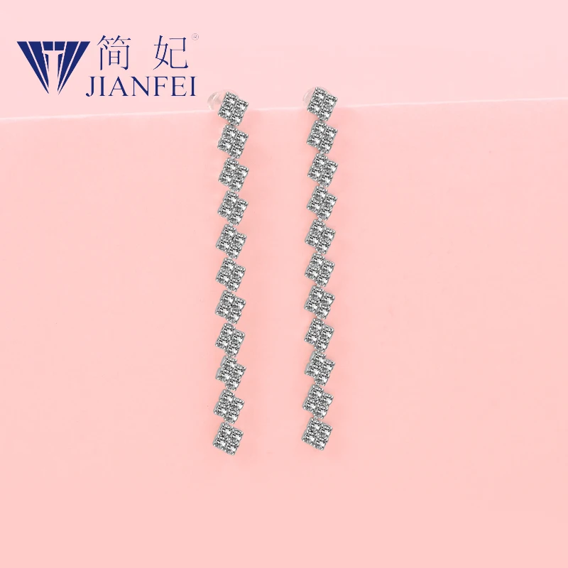 

The flowers 925 sterling silver needle Simplicity Fashion Graceful Earrings For Woman Girls Fashion Jewelry Gift 7