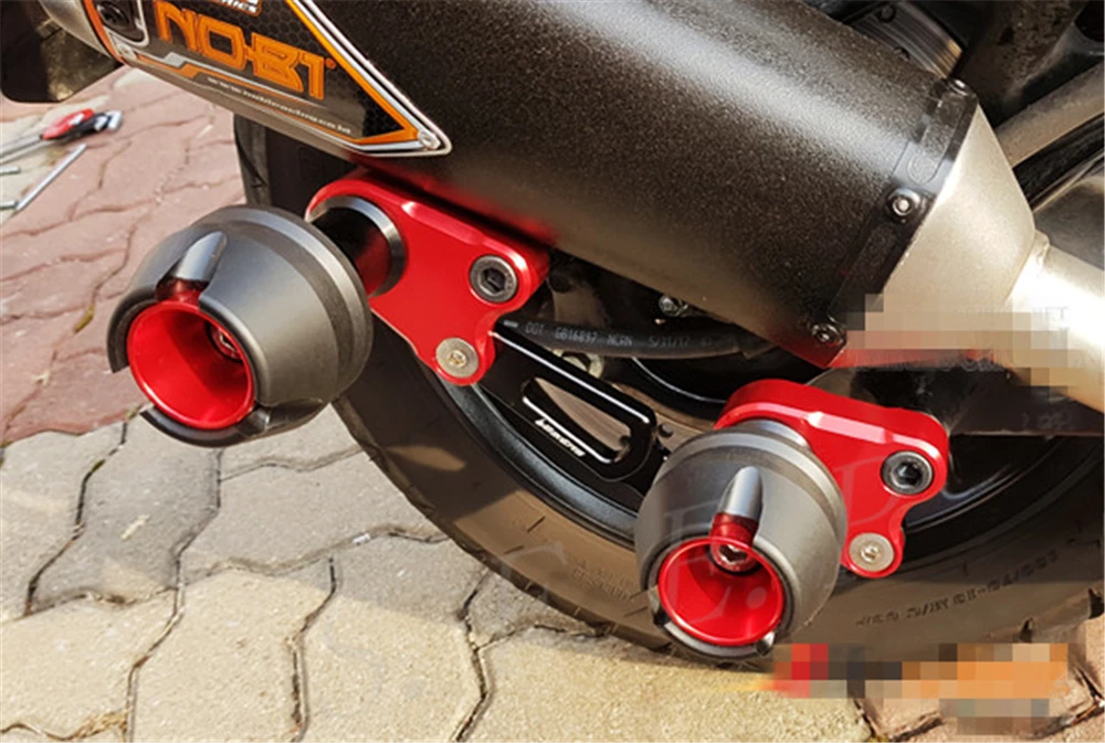 CNC мотоцикл выхлопной трубы ползунки защита от падения для Yamaha XMAX250 XMAX300 NMAX155 NVX155 Aerox155