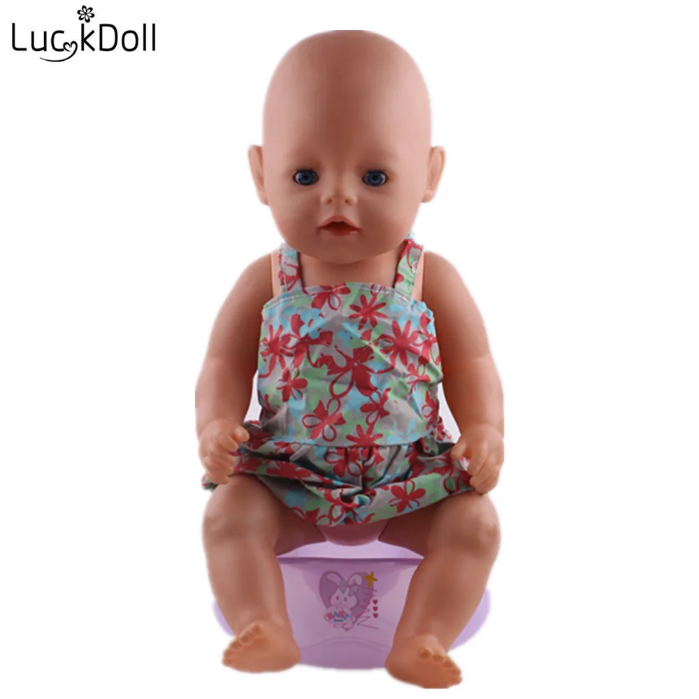 LUCKDOLL Высокое качество платье подходит 18 дюймов Американский 43 см Кукла одежда аксессуары, игрушки для девочек, поколение, подарок на день рождения