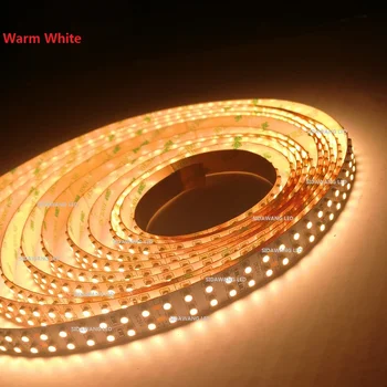 

CRI>Ra95+ SMD3528 Doule Row LED Strip Lights Non Waterproof DC12/24V 5meter 1200leds for Indoor Continuous Lighting