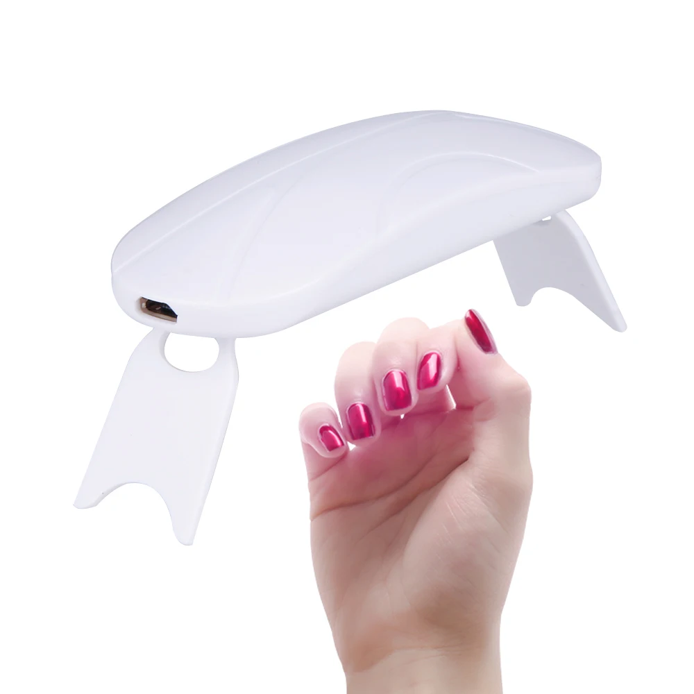 6 Вт белая Сушилка для ногтей 3 светодиодный S лампа инструменты для дизайна ногтей машина УФ светодиодный светильник портативный микро USB кабель для домашнего использования ногтей УФ-гель сушилка лака
