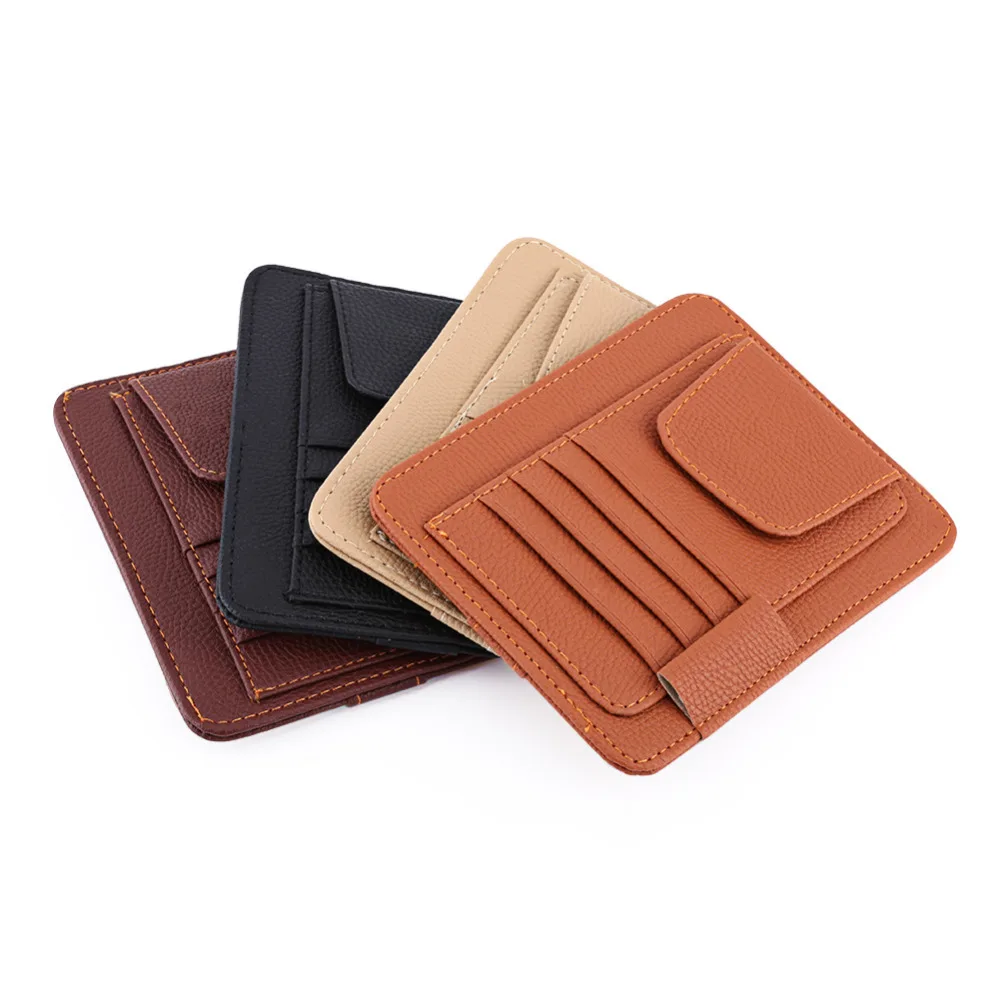 

Auto Car Visor Card Storage Sun Visor Organizer Pouch Bag Card Storage Glasses Holder Clip Visor Storage holder Hot